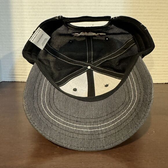 DELTAPINE Cotton Seed Farmer Trucker Hat Cap Gray Black Adjustable Xtendflex - Picture 11 of 13